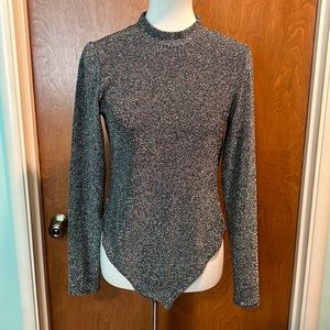 Black sparkly bodysuit